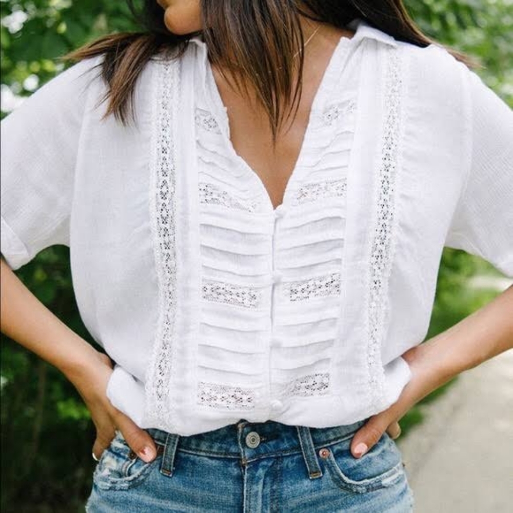 Abercrombie Lace Detail Top